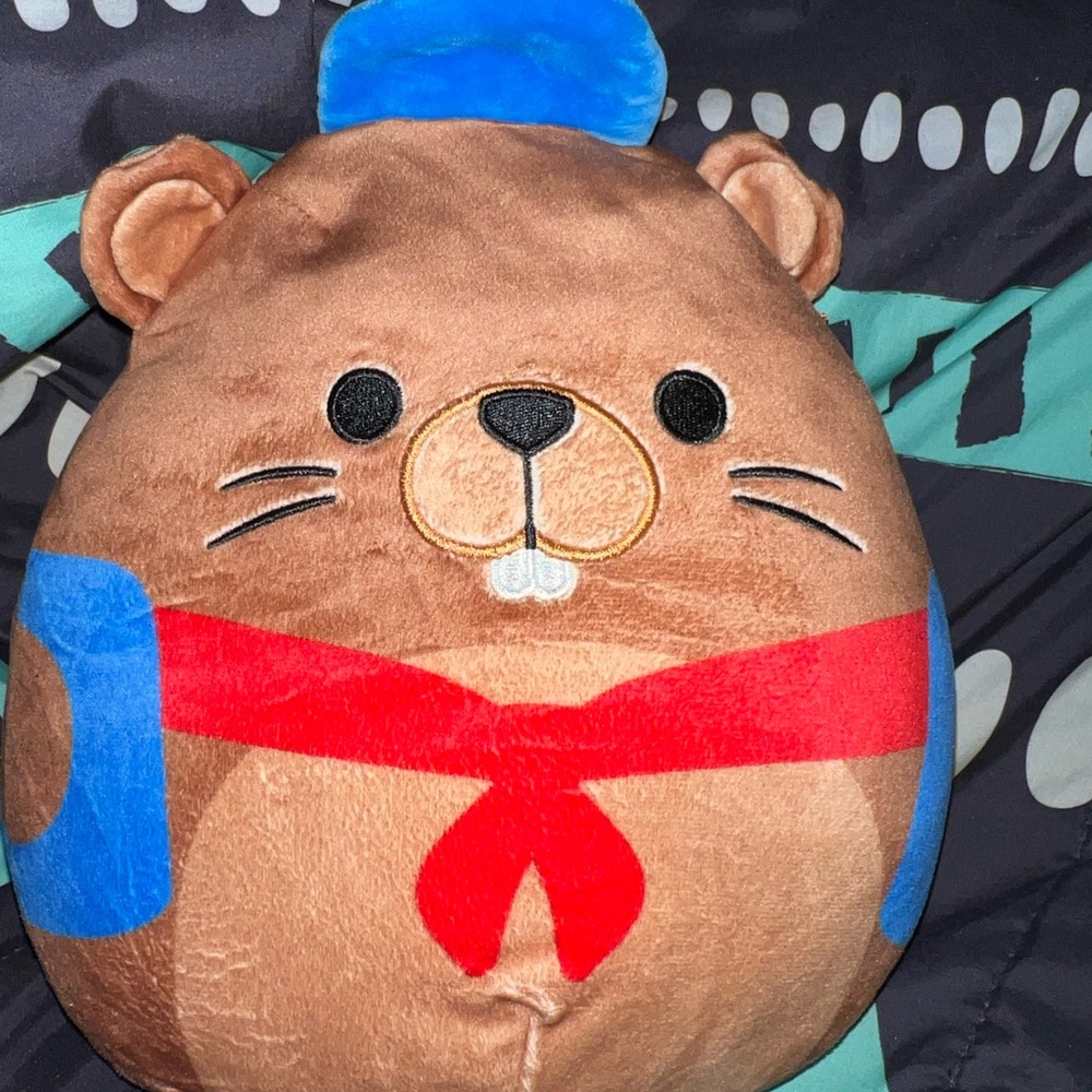 Squishmallows Chip the Beaver Back to School 8" Stuffed Plush